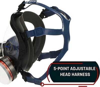 Full Face Chemical & Particulate Respirator (Reusable Eye Protection Mask)