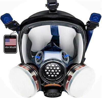 Full Face Chemical & Particulate Respirator (Reusable Eye Protection Mask)