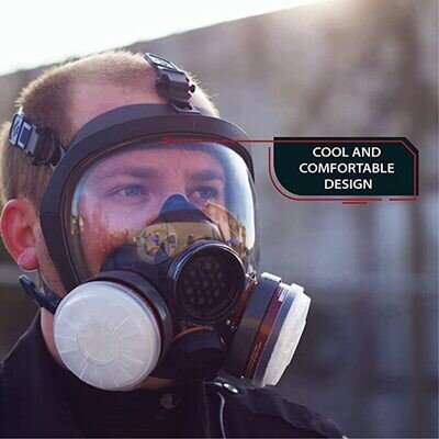 Full Face Chemical & Particulate Respirator (Reusable Eye Protection Mask) - Cozmo Recon